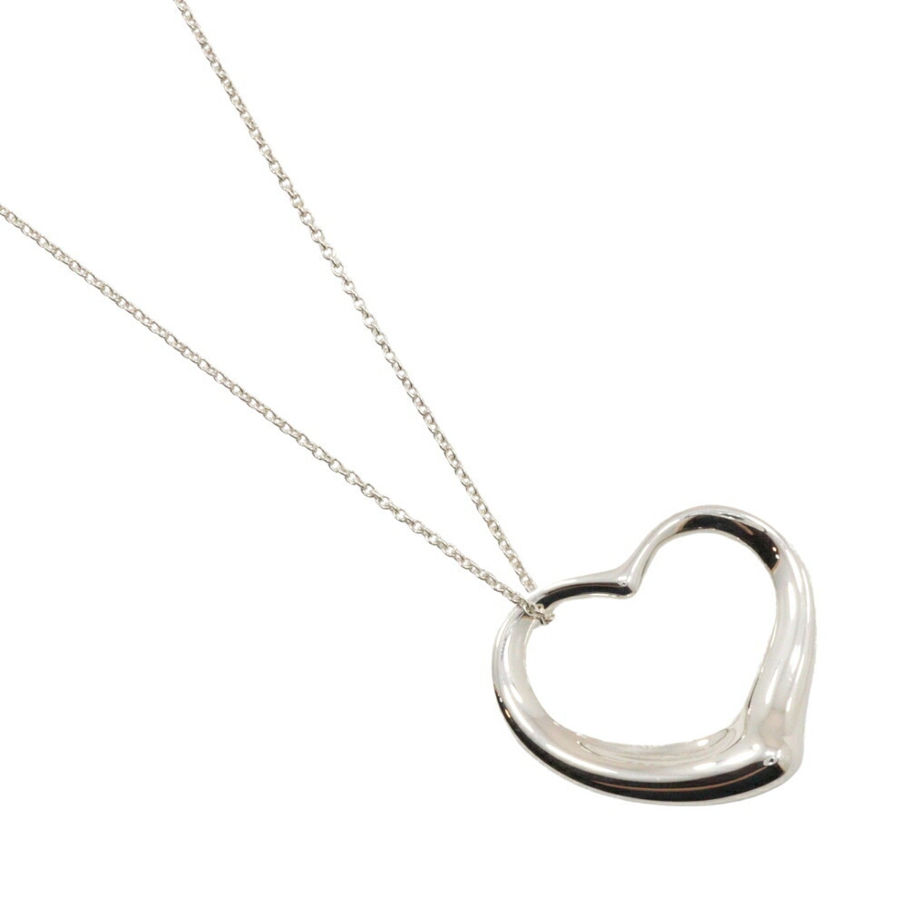 Tiffany Open Heart Large Necklace Silver